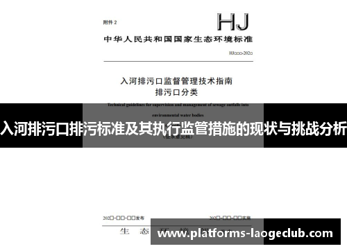 入河排污口排污标准及其执行监管措施的现状与挑战分析 入河排污口排污标准及其执行监管措施的现状与挑战分析